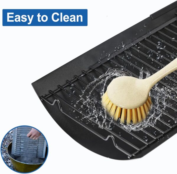 Uniflasy 15.75" to 27.56" Adjustable Ash Pan/Drip Pan for Chargriller 5050 2121 3001 5252 5650 2123 E1224 1224 1324 Charcoal Grills,Fit for Oklahoma Joe's Charcoal Grills,Royal Gourmet Charcoal Grills - Image 4