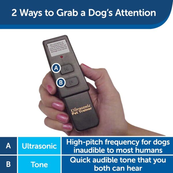 PetSafe Collarless Remote Trainer - Handheld Ultrasonic & Tone Dog Training - Correct Behaviour such as Barking, Digging, Jumping - Similar to an Electronic Dog Whistle, No Collar Required - Image 4