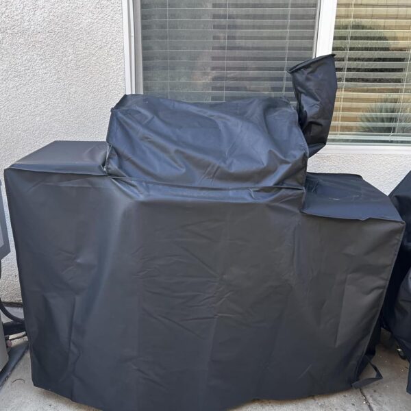 Grill Cover for Z Grill 1000 Series Pellet Grill and Smoker, Waterproof Heavy Duty Z Grill 1000 Series Pellet Smoke Cover, Outdoor BBQ Accessory - Image 4