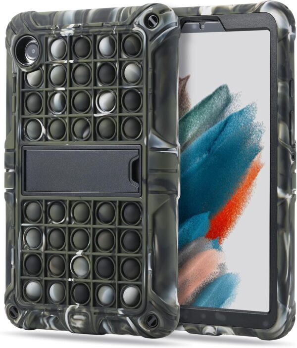 XZC Samsung Galaxy Tab A9 Case 8.7inch 20023 (SM-X110/ SM-X115/ SM-X117) Heavy Duty Shockproof Push Pop Cover with Pencil Holder/Carrying Shoulder Strap (Camouflage, A9 8.7 Inch) - Image 2