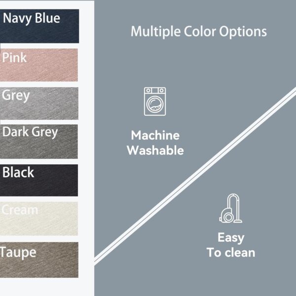 Ceneco Rugs Living Room,Pink Short Pile Rugs for Bedroom,Washable Rug for Office, Non Slip Area Rug for Indoor Lounge,Soft Low Pile Kitchen Carpet (Pink, 140×200cm) - Image 5