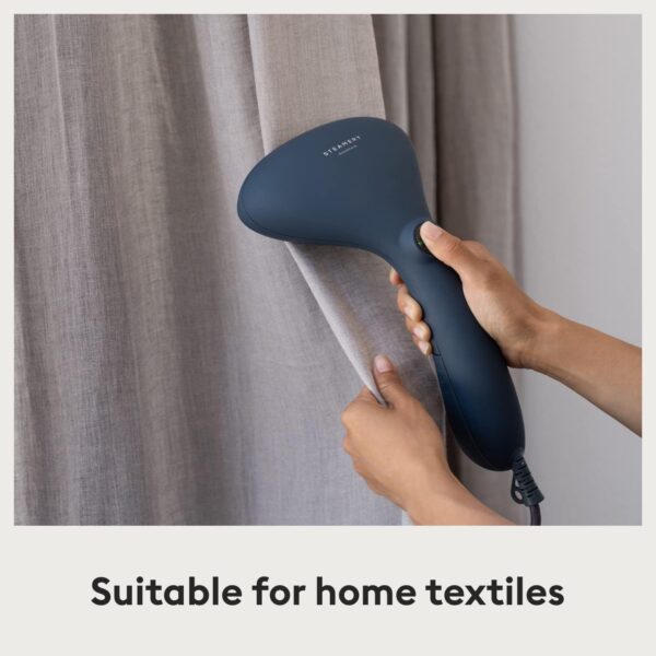 Steamery Handheld Clothes Steamer Cirrus 2, 1500W, UK Plug, Stainless Steel Mouthpiece, 25 Second Fast Heat Up, Garment Wrinkles Remover, Blue - Image 3