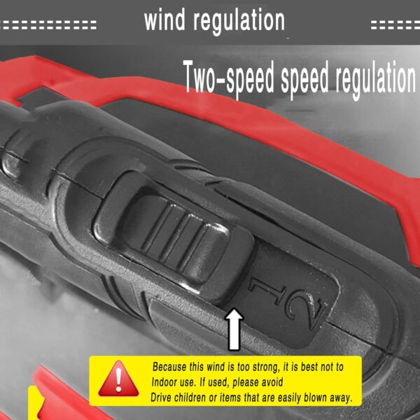 ALSUP Handheld leaf blower, 3000W electric industrial leaf blower blower, blowing down leaves machine home dust collector sweeping blower,20M - Image 9