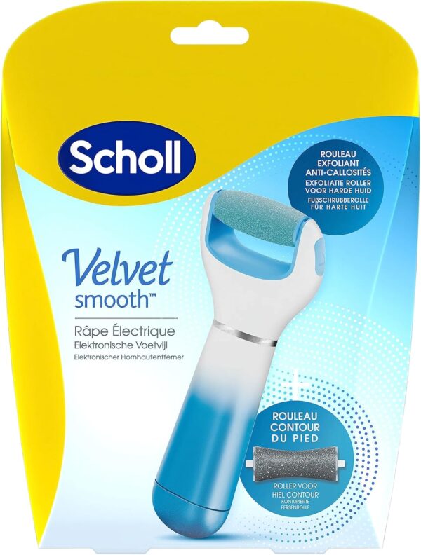Scholl Velvet Smooth Electric Foot File with Marine Minerals - Image 2