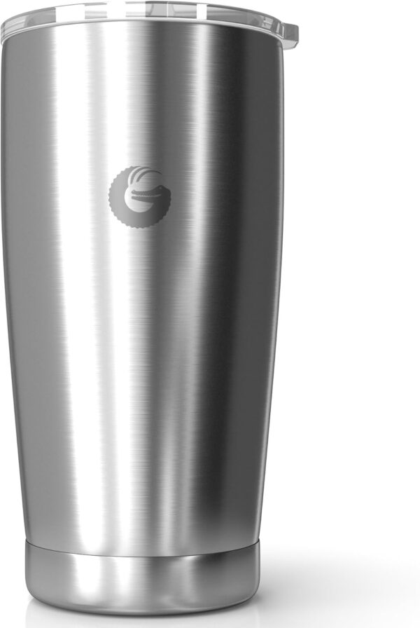Coffee Gator Insulated Coffee Cup with Paperless Filter, All-in-One Hand Drip Coffee Maker with Filter, Thermal Stainless Steel Travel Cup for Hot Drinks - 585ml / 20oz (Sliver) - Image 8