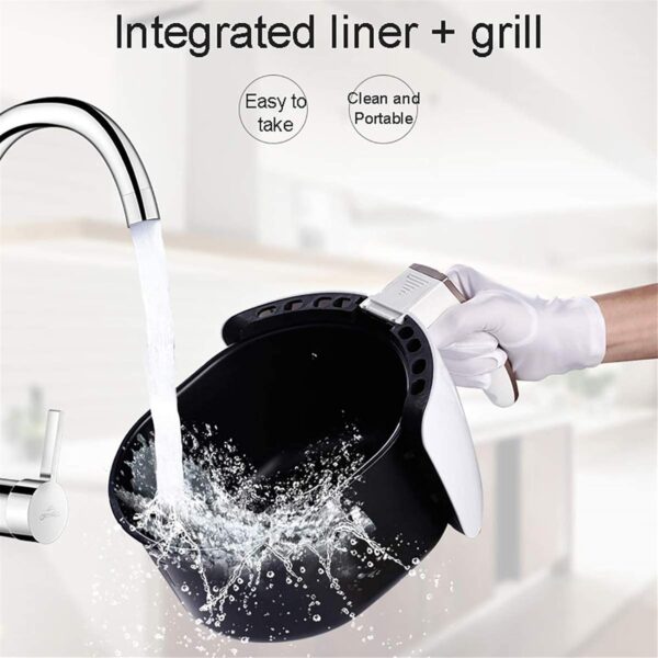 Dbtxwd Air Fryer for Healthy Oil Free Or Low Fat Cooking, Rapid Air Circulation System Frying Technology 30 Minute Timer and Adjustable Temperature Control - Image 9