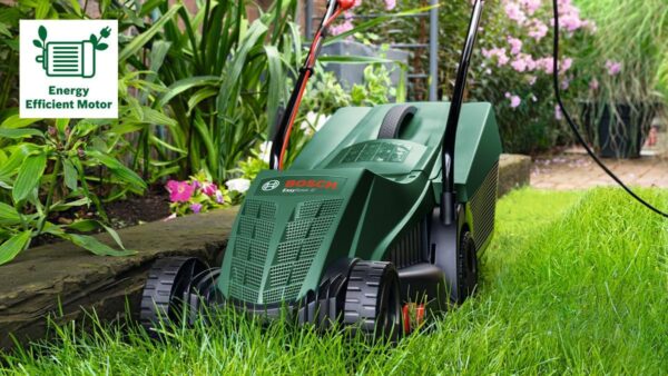 Bosch EasyRotak 32-235 Lawn Mower with Cord (1200 W Motor Power, Cutting Width: 32 cm, Grass Collector 31 litres, for Smaller Gardens) - Image 5