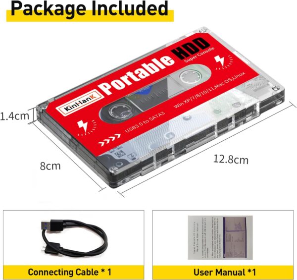 Kinhank 2TB External Hard Drive, Retro Game Console with 120000+ Games, Batocera 33 Emulator Console for Laptop/PC/Windows/Mac OS, Compatible with Most Emulators, USB 3.0 - Image 8