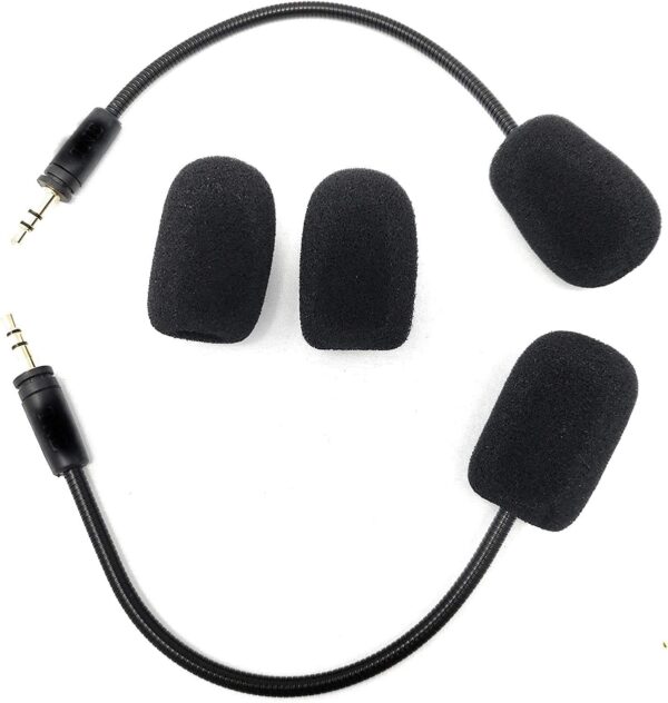 TNE 2-Pack Replacement 3.5mm Game Mics Microphone Boom for Turtle Beach Ear Force XO Four & Recon 150 50 50X 50P 60P Camo Xbox One PS4 Gaming Headsets Premium with Lock - Image 2