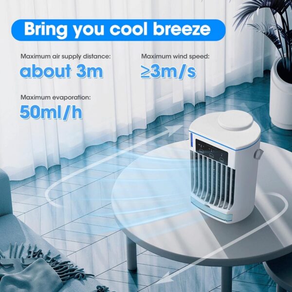 BAIYUN Portable Air Conditioners | 4 in 1 Desktop Air Conditioner | Portable Room Air Conditioners 3 powerful wind, 3 Spray Modes - A/C Portable Air Conditioner for Bedroom Home Camping - Image 8