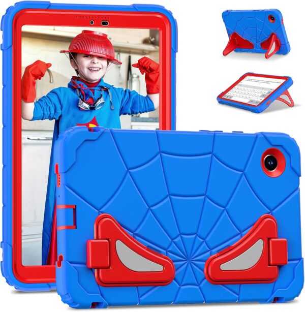 ATOOZ for Samsung Galaxy Tab A9 Kids Case 8.7 Inch,360° Heavy Duty Shockproof Sturdy Protective Cartoon Cover with Hard Front Frame & Stand Galaxy A9 8.7 Tablet Case (SM-X110/SM-X115/SM-X117) Blue - Image 2