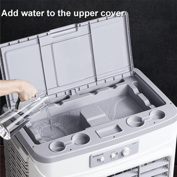 Commercial Evaporative Air Cooler Fan, Portable Space Cooler with Large Water Tank for Energy Saving, Air Conditioning Unit - Image 5