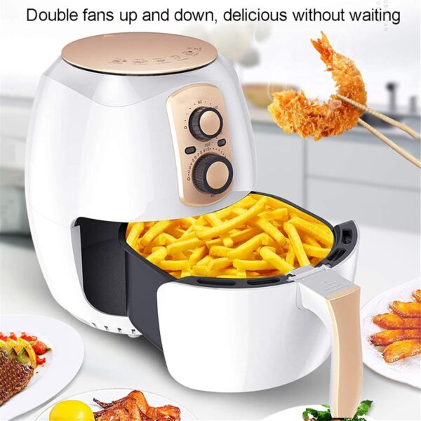 Dbtxwd Air Fryer for Healthy Oil Free Or Low Fat Cooking, Rapid Air Circulation System Frying Technology 30 Minute Timer and Adjustable Temperature Control - Image 3