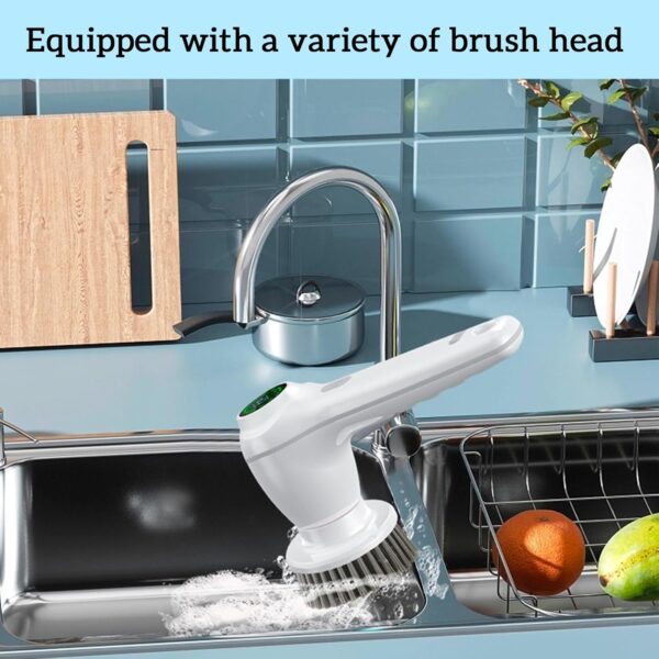 Electric Cleaning Brush, Electric Spin Scrubber Cordless Rechargeable with 4 Hours of Use Time, Power Scrubbers for Cleaning, Electric Scrubber… - Image 6