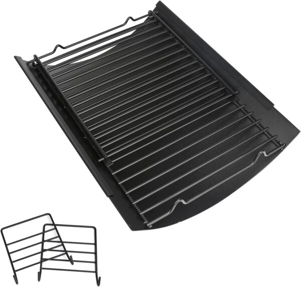 Uniflasy 15.75" to 27.56" Adjustable Ash Pan/Drip Pan for Chargriller 5050 2121 3001 5252 5650 2123 E1224 1224 1324 Charcoal Grills,Fit for Oklahoma Joe's Charcoal Grills,Royal Gourmet Charcoal Grills - Image 2