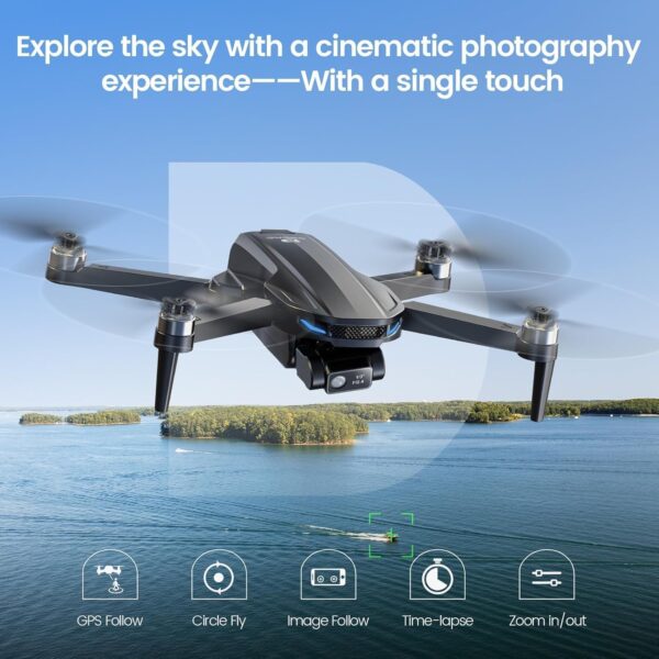 DEERC D65 4K EIS Camera Drone with 2-Axis Gimbal for Adults, 26-Min Long Flight Time, Easy GPS Quadcopter with Brushless Motor, 30FPS, Auto Return, Follow Me, Under 249g, Ideal for Beginners - Image 7