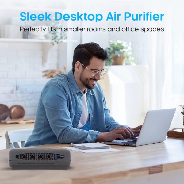 PureMate Ionic Air Purifier with Ioniser Protecting Against Airborne, Allergens, dust Pollen, Asthma Allergies, Personal Desktop Air Cleaner For Home or Work, Eliminates all Germs, 4 Watts - Image 10