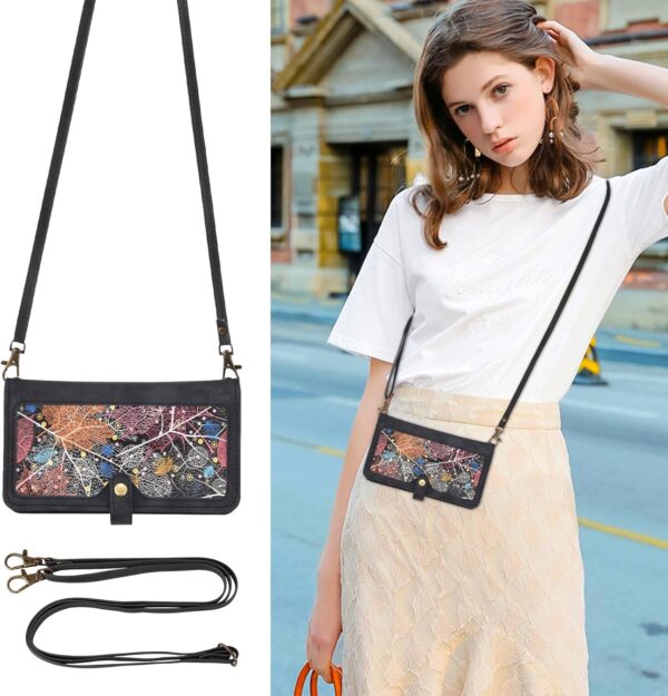 Phone Case for OnePlus Nord N30 5G/CE 3 Lite Wallet Cover With Screen Protector Crossbody Wrist Strap Leather Flip Pattern Zipper Credit Card Holder Stand Cell OPPO K11x/One Plus 1 1+ N 30/CE3 Black - Image 8