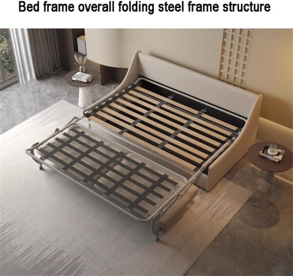 JHKZUDG 2 in 1 Convertible Sleeper Sofa Couch,Pull Out Sofa Bed Couch, 2 in 1 Loveseat Sofa Bed Folding Latex Mattress,for Compact Living Space, Apartment - Image 7