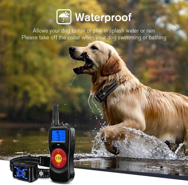Anti Barking Collar with 2600ft Remote Control, SOYAO Dog Training Collar with Vibration & Spray & Sound, Anti Bark Collar for Small Medium Large Dog - Image 6