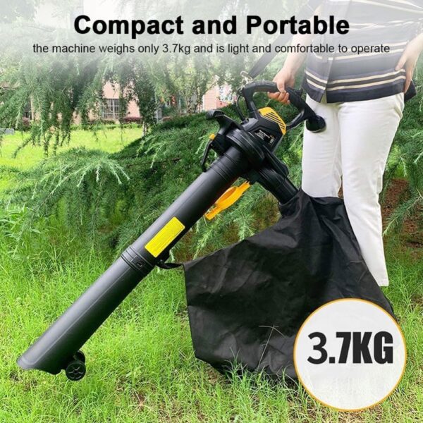 Electric Garden Blower and Vacuum, 3800W Garden Leaf Blower & Vacuum Shredder with 40LCollection Bag, 16:1 Shredding Ratio, for Blowing Leaves, Chips, Dust, Debris - Image 7
