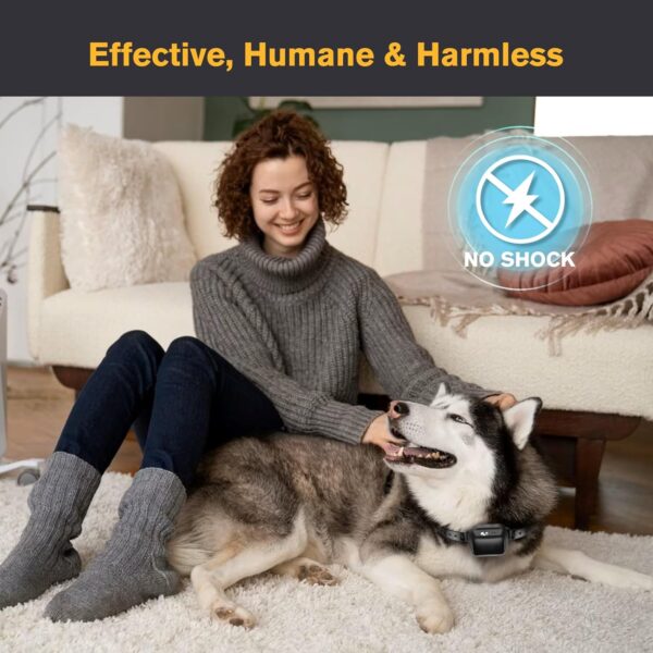 Anti Barking Collar with Remote, Dog Training Collar with 3 Modes Spray/Vibration/Beep, Rechargeable Dog Bark Collar Up to 500FT Control Range, Anti Bark Collars for Small Medium Large Dogs - Image 6