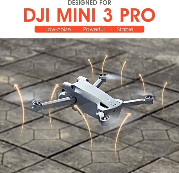 8PCS Drone Propellers for DJI Mini 3 Pro, Replacement Propellers Low-Noise Props Blade Spare Wings for DJI Mini 3 Pro Fly More Combo Accessories - Image 4