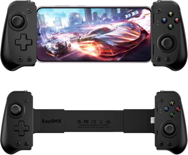 EasySMX M10 Type-C Mobile Gaming Controller for Android & iPhone 15 Series (USB-C), iphone 15 Gaming Controller with Hall Effect Joysticks/Hall Trigger, Passthrough Charging Low Latency,Plug & Play - Image 10