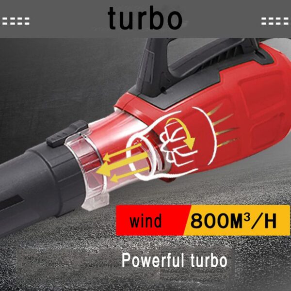 ALSUP Handheld leaf blower, 3000W electric industrial leaf blower blower, blowing down leaves machine home dust collector sweeping blower,20M - Image 8