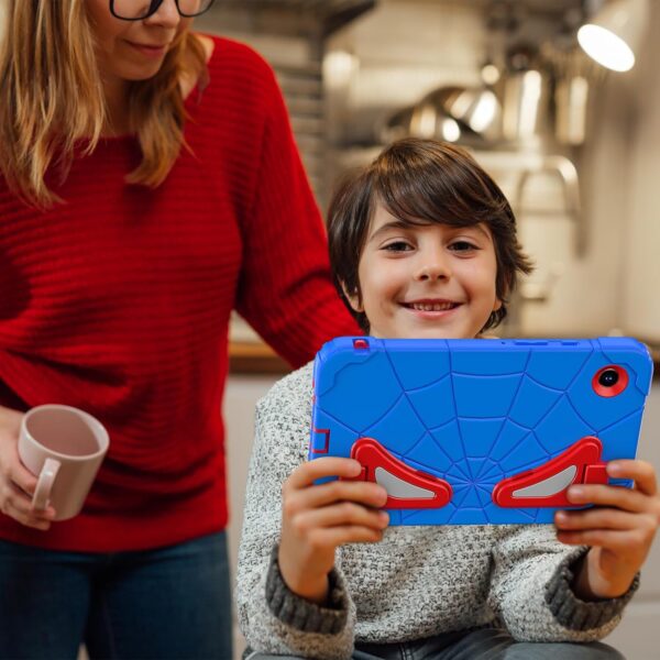 ATOOZ for Samsung Galaxy Tab A9 Kids Case 8.7 Inch,360° Heavy Duty Shockproof Sturdy Protective Cartoon Cover with Hard Front Frame & Stand Galaxy A9 8.7 Tablet Case (SM-X110/SM-X115/SM-X117) Blue - Image 8
