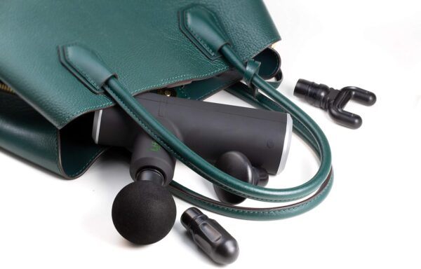 Lifenaxx Wireless Massage Gun Portable Mini Massage Gun Deep Tissue Percussion Muscle Massager for Pain Relief Quiet, with 4 Massage Heads for Gym Office Home Post-Workout Recovery LX-025 - Image 4