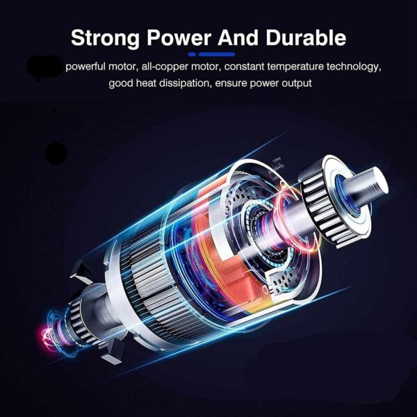 OZBME Blowers Cordless Leaf Blower 2 in 1 Cordless Electric Air Blower Suction Handheld Leaf Computer Dust Collector Cleaner Power Tool Blower Vacuum - Image 5