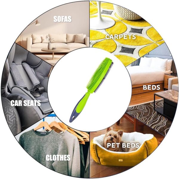Rubber Pet Hair Removal Brush Double-Sided Hairs Cleaning Brushes Multipurpose Pets Hair Remover Fur Removers Lint Brushes Gentle Grooming Bath Brush Broom for Dog or Cat - Image 7