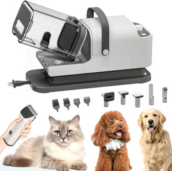 Newest Professional Dog Grooming Vacuum Kit,Dog Clippers, 20000PA Suction 99% Pet Hair,Dog Vacuum Groomer with 4 Pet Grooming Tools for Dogs Cats Pet Hair - Image 2