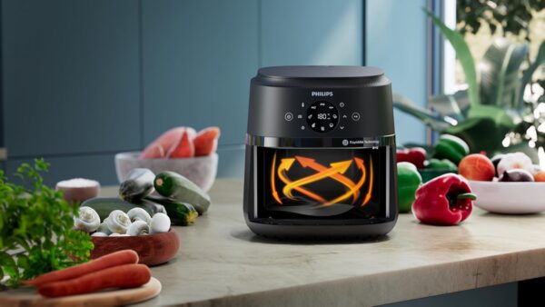 Airfryer 2000 series 4.2L - 1500W Power, RapidAir technology, Digital touchscreen, 13 cooking options, 9 preset functions, Up to 90% less fat, Black (NA229/09) - Image 6