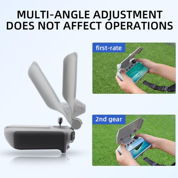 BRDRC Sun Hood with Lanyard for DJI Mini 3 Pro/Air 2S/Mavic 3 Remote Controls,Sunshade Compatible with DJI RC Remote Control Accessories - Image 5