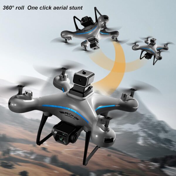 KY102 RC Drone, 4K HD Dual Camera 50X Zoom Aerial Photography Drone with Intelligent Hover, 1800mAh 4 Way Obstacle Avoidance 360° Flips Gesture Photography Remote Control Gift - Image 5