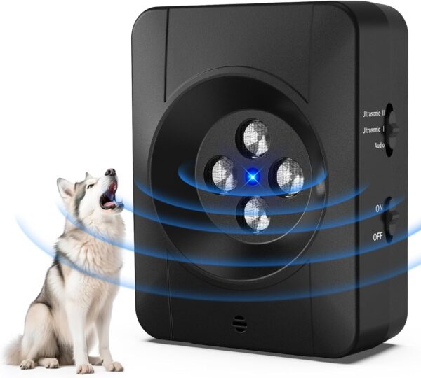 Anti Barking Device - 33FT Ultrasonic Bark Control, 3 Levels, Rechargeable Collar for Dogs, IPX4 Waterproof, Human/Indoor/Outdoor Use - Image 2