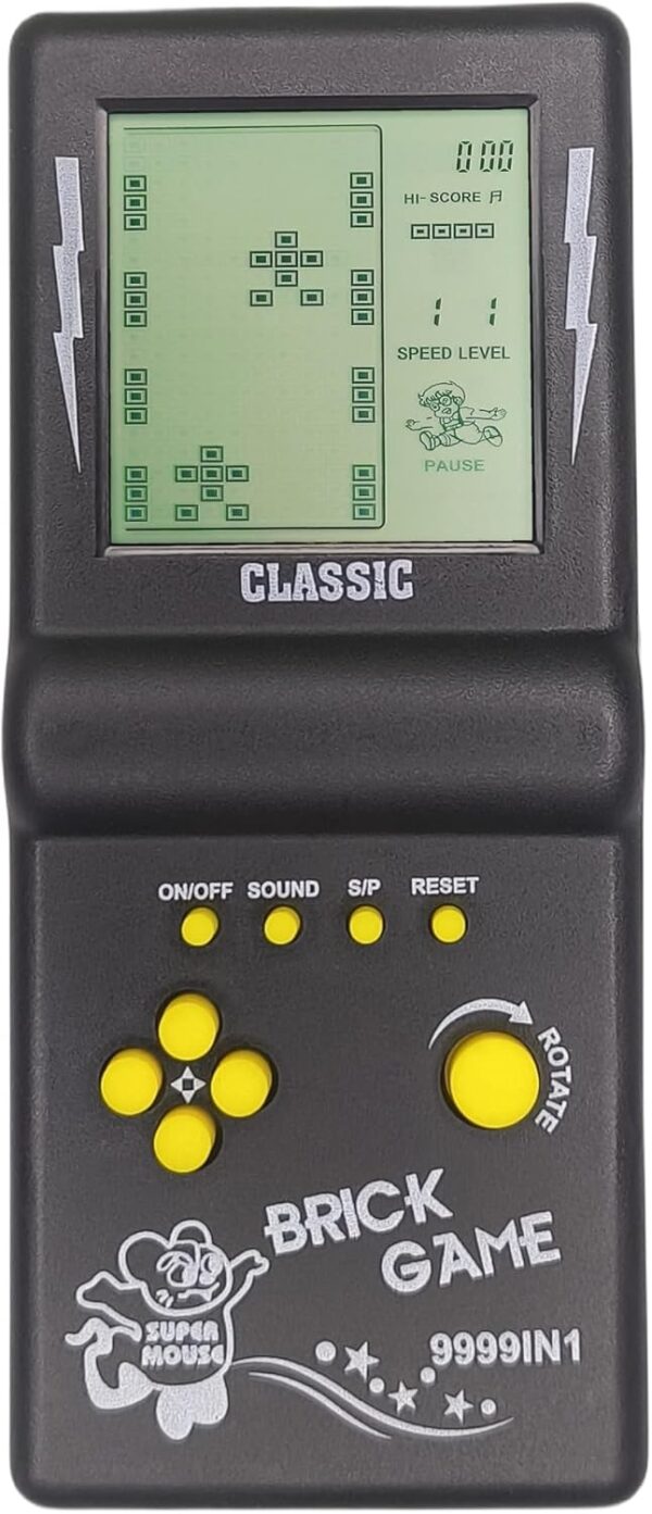 CZT Nostalgic Cube Game Console, Big Screen, Built-in 999 Games, Indoor/Outdoor, Handheld, Black - Image 2