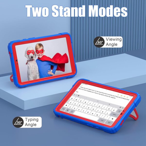 ATOOZ for Samsung Galaxy Tab A9 Kids Case 8.7 Inch,360° Heavy Duty Shockproof Sturdy Protective Cartoon Cover with Hard Front Frame & Stand Galaxy A9 8.7 Tablet Case (SM-X110/SM-X115/SM-X117) Blue - Image 7