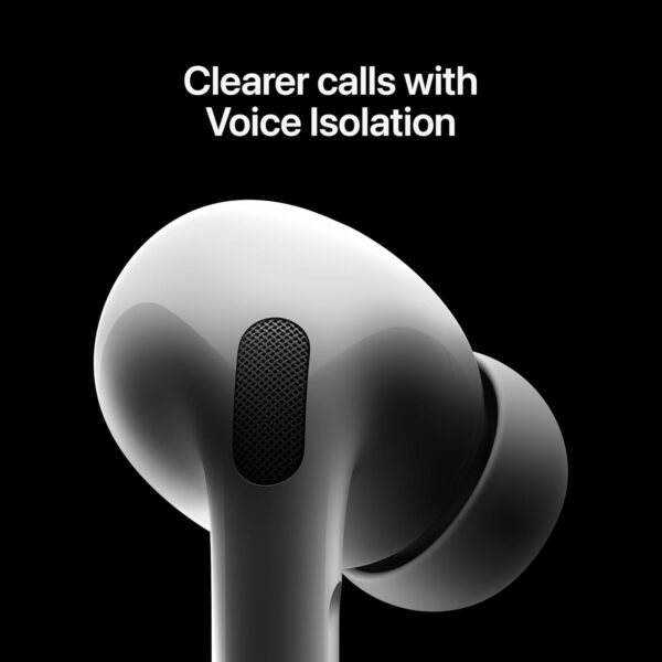 Apple AirPods Pro 2 Wireless Earbuds, Bluetooth Headphones, Active Noise Cancellation, Hearing Aid Feature, Transparency, Personalised Spatial Audio, High Fidelity Sound, H2 Chip, USB C Charging - Image 7
