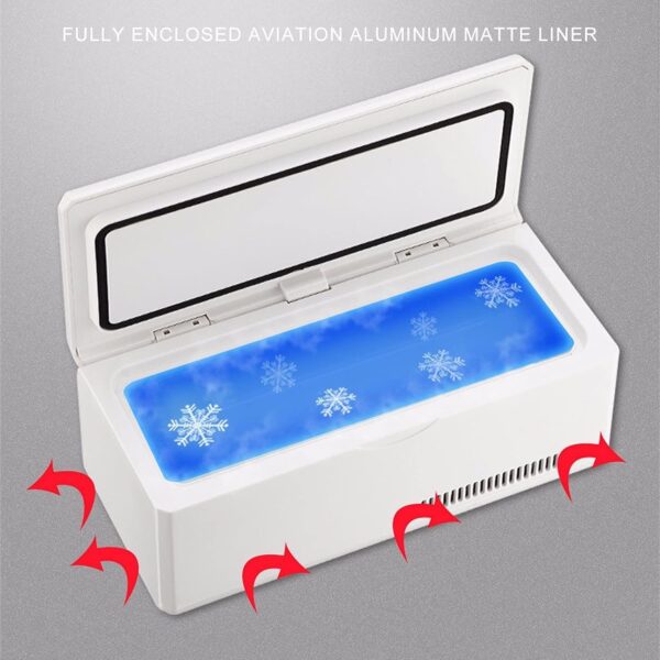 GYJ Portable Insulin Refrigerator, Mini Home Medicine Car Refrigerator With Smart HD LED Digital Display HY - Image 8