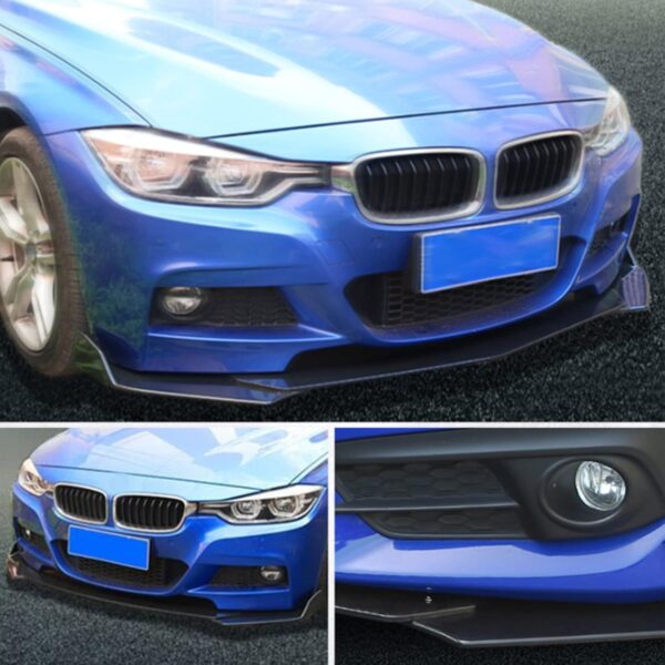 Longzhuo 5pcs Front Bumper Lip Body Kit Universal Lip Splitter Spoiler Diffuser Canard Protector for Car - Image 6