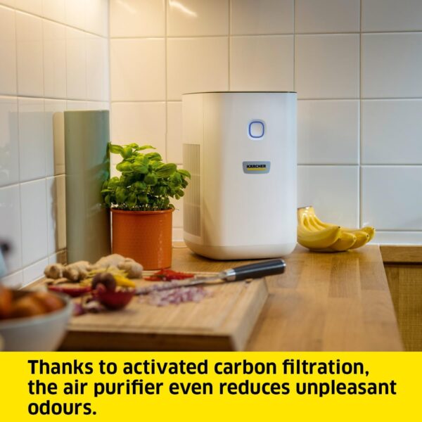 Kärcher Air Purifier AF 20, air flow rate: 220 m³/h, room size: 20 m², filter performance: removes 99.95% of particles up to 0.3 μm such as dust & allergens, automatic function, timer, night mode - Image 5