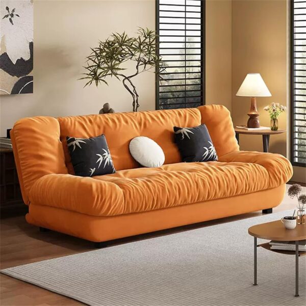Convertible Futon Sofa Bed for Small Space, Adjustable Sleeper Sofa Tufted Loveseat Couch, Modern Loveseat Sofa Bed for Bedroom, Apartment, Office - Image 2