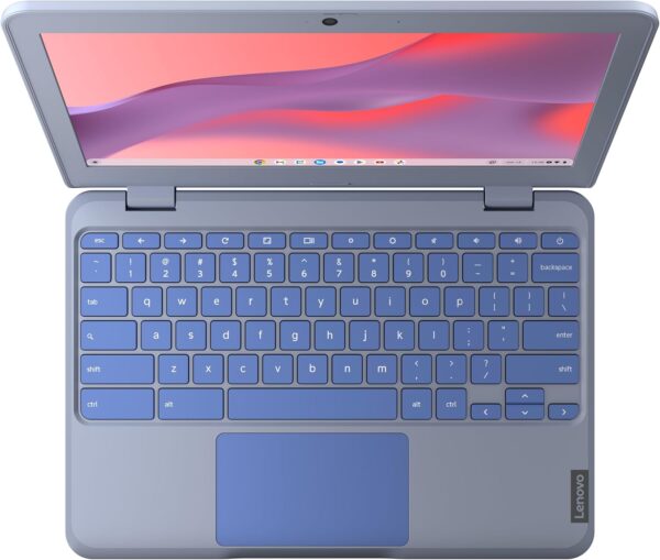 Lenovo IdeaPad Chromebook | 11.6 Inch HD Laptop | Intel Celeron N4500 | 4GB RAM | 64GB eMMC | Chromebook OS | Maca Blue - Image 3