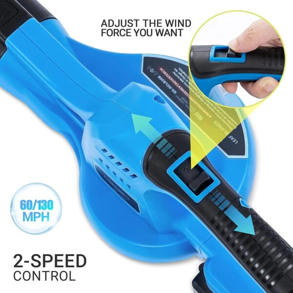 OZBME Convenient Cordless Blower, Light Weight Handheld Mini Leaf Blower, Electric Sweeper For Cleaning Dust Small Trash - Image 4