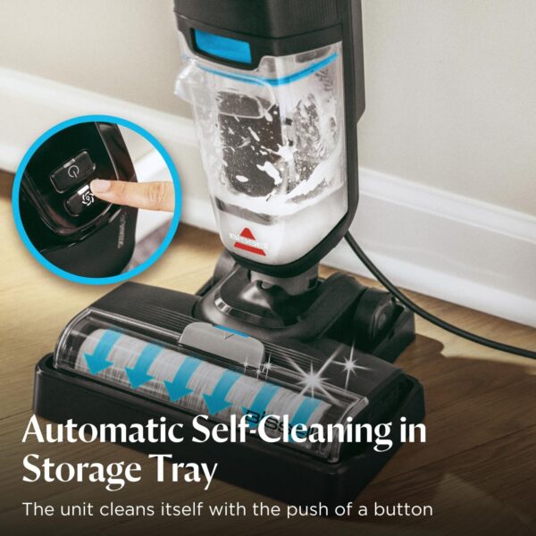 BISSELL CrossWave HF2, Wet and Dry Vacuum Cleaner For Hard Floors, Vacuum & Mop In One Go​, Two Tanks Clean/Dirty Water, Corded Upright Vacuum Cleaners, Lightweight & Easy to Carry, 340 W, 3845E - Image 6