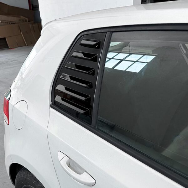 2pcs Gloss Black Car Rear Window Louver Shutter Trim For VW Golf 6 2008-24, Rear Side Window Louvers Provide privacy and shade, Window Blinds Exterior Accessories (Fit For VW Golf 6 MK6) - Image 7