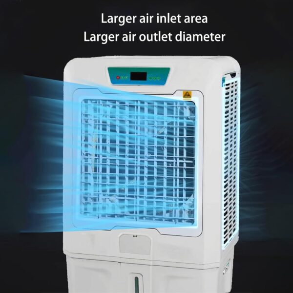 Portable Swamp Cooler, Ductless Air Conditioner with 120°Oscillation, 3 Wind Speed, 4 Ice Packs, Evaporative Air Cooler for Outdoor Indoor - Image 4